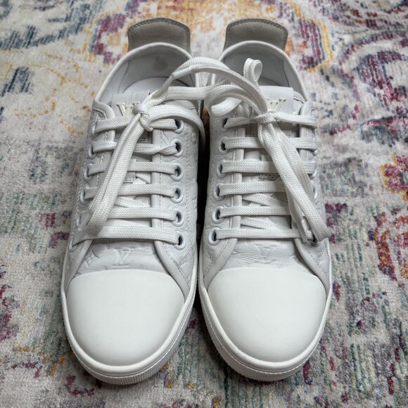 Louis Vuitton White Monogram Punchy Sneakers - Picture 9 of 12